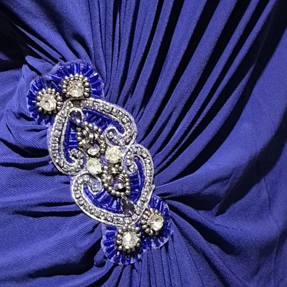 eliza j royal blue dress Yvette dress  Anna October